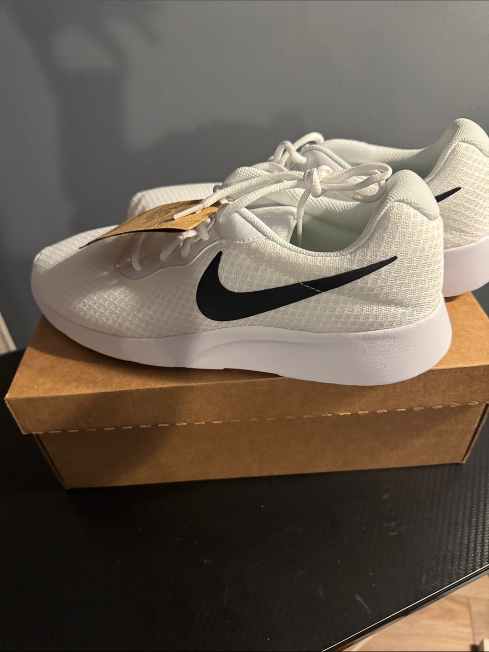 NikeWhite Sneakers with Black Swoosh